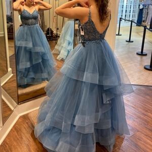 Blue Camille La Vie Prom Dress